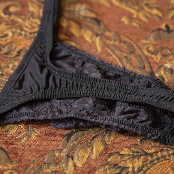 Mens Lace Thin Sides Thong Handmade - Picture 5 of 5